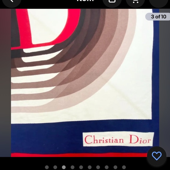Authentic Vintage Christian Dior scarf - Picture 7 of 8
